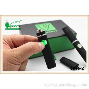 350mah Black Elips E Cig , Herbal Wax Vaporizer Pen With 500 Puffs